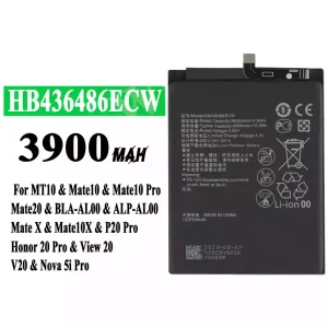 New phone battery HB436486ECW for HUAWEI Mate 10/Mate 10 Pro/Mate 10X/Mate 20/P20 Pro/P20 Pro Leather Limited Edition/Honor 20 Pro/Honor View 20/Honor V20/Nova 5i Pro/Nova 5z