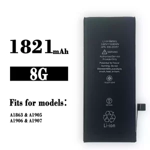 New phone battery 616-00357 for iPhone 8G/A1863/A1905/A1906/A1907
