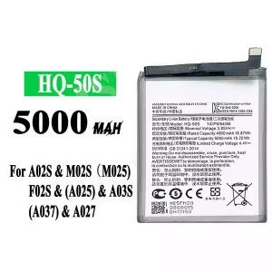 New phone battery HQ-50S for Samsung A02S/M02S/M025/F02S/A025/A03S/A037/A027