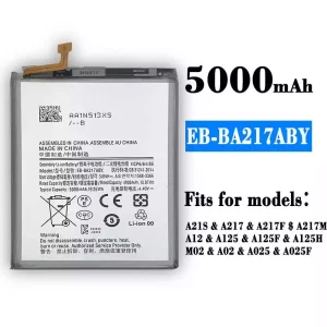 New phone battery EB-BA217ABY for Samsung A21S/A217/A217F/A217M/A12/A125/A125F/A125H/M02/A02/A025/A025F