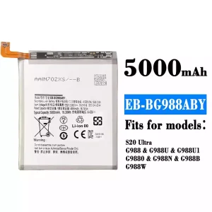 New phone battery EB-BG988ABY for Samsung S20 Ultra