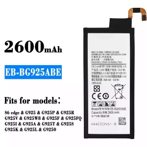 New phone battery EB-BG925ABE for Samsung S6 edge