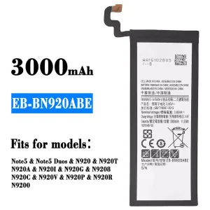 New phone battery EB-BN920ABE for Samsung note 5/Note 5 Duos