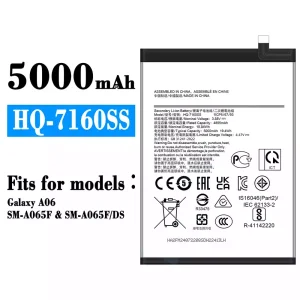 New phone battery HQ-7160SS for Samsung Galaxy A06