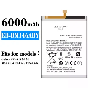 New phone battery EB-BM146ABY for Samsung Galaxy F54/M54 5G/M34 5G/F14 5G/F34 5G