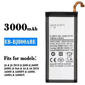 New phone battery EB-BJ800ABE for Samsung J6/J6 2018/A6/A6 2018