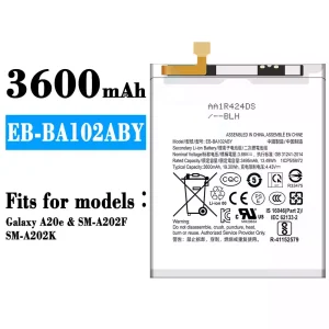 New phone battery EB-BA102ABY for Samsung Galaxy A20e