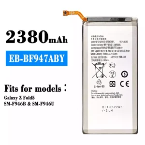 New phone battery EB-BF947ABY for Samsung Galaxy Z Fold 5