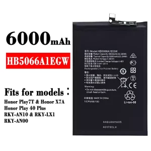 New phone battery HB5066A1EGW for HUAWEI Honor Play 7T/ Honor X7A/Honor Play 40 Plus