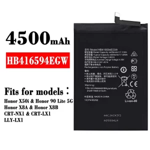 New phone battery HB416594EGW for HUAWEI Honor X50i / Honor 90 Lite 5G /Honor X8A / Honor X8B