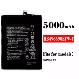 New phone battery HB496590EFW-F for HUAWEI HONOR X7