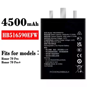 New phone battery HB516590EFW for HUAWEI Honor 70 Pro / Honor 70 Pro+