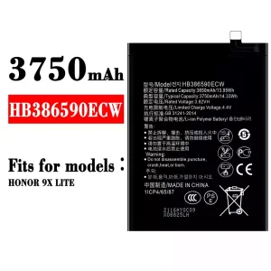 New phone battery HB386590ECW for HUAWEI HONOR 9X LITE