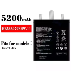 New phone battery HB536979EHW-11 for HUAWEI Pura 70 Ultra