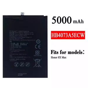 New phone battery HB4073A5ECW for HUAWEI Honor 8X Max