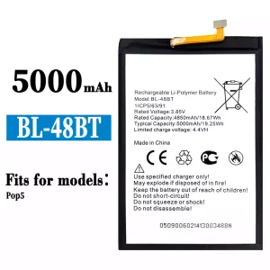 New phone battery BL-48BT for Tecno Pop 5