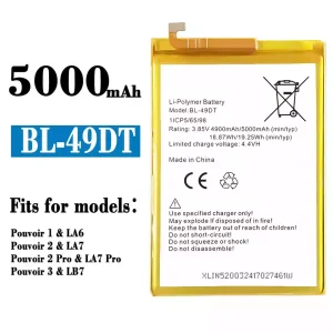 New phone battery BL-49DT for Tecno Pouvoir 1 / Pouvoir 2 / Pouvoir 2 Pro / Pouvoir 3