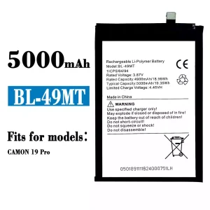 New phone battery BL-49MT for Tecno Camon 19 Pro