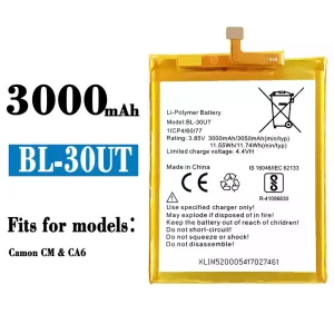 New phone battery BL-30UT for Tecno Camon CM / CA6