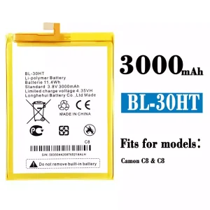 New phone battery BL-30HT for Tecno Camon C8
