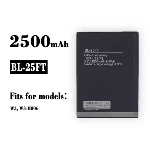 New phone battery BL-25FT for Tecno W3, W3-H806