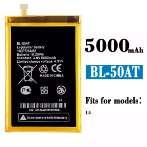 New phone battery BL-50AT for Tecno L5
