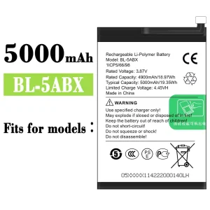 New phone battery BL-5ABX for Infinix