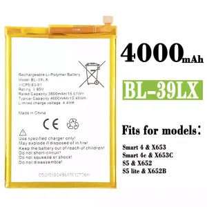 New phone battery BL-39LX for Infinix Smart 4 / Smart 4c / S5 / S5 lite