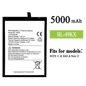 New phone battery BL-49KX for Infinix Note 11 / Note 12