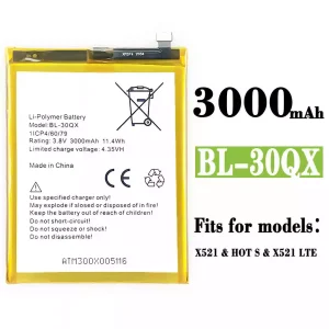 New phone battery BL-30QX for Infinix HOT S