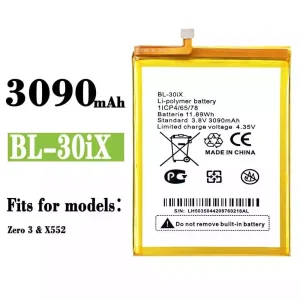 New phone battery BL-30ix for Infinix Zero 3