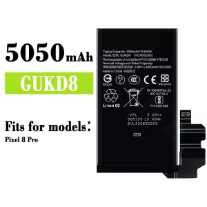 New phone battery GUKD8 for Google Pixel 8 Pro