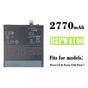 New phone battery B2PW4100 for Google Pixel 5.0 / Nexus S1 / Pixel 1