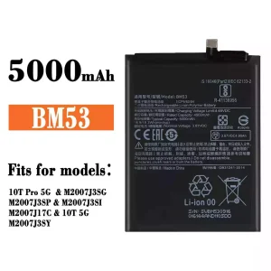 New phone battery BM53 for Xiaomi 10T,10T Pro