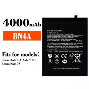 New phone battery BN4A for Xiaomi Redmi Note 7 / Note 7 Pro / Redmi Note 7S