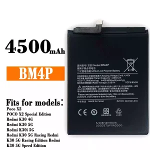 New phone battery BM4P for Xiaomi Redmi K30,Poco X2