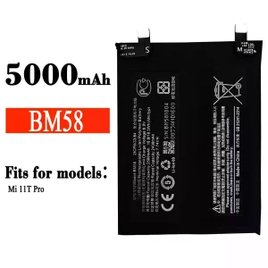 New phone battery BM58 for Xiaomi Mi 11T Pro