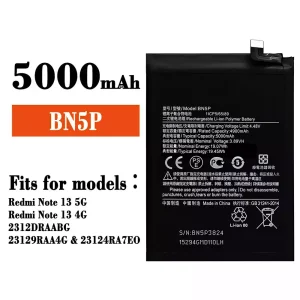 New phone battery BN5P for Xiaomi Redmi Note 13
