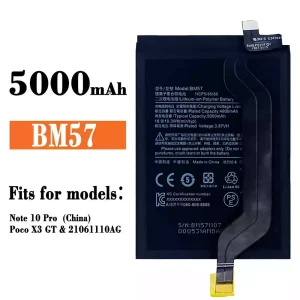 New phone battery BM57 for Xiaomi Note 10 Pro / Poco X3 GT