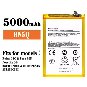 New phone battery BN5Q for Xiaomi Redmi 13C