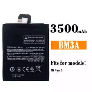 New phone battery BM3A for Xiaomi Mi NOTE 3