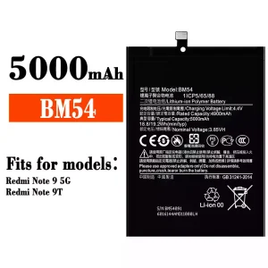 New phone battery BM54 for Xiaomi Redmi Note 9 5G / Redmi Note 9T