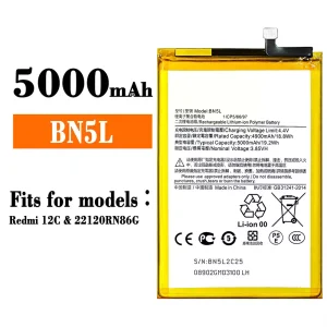 New phone battery BN5L for Xiaomi Redmi 12C