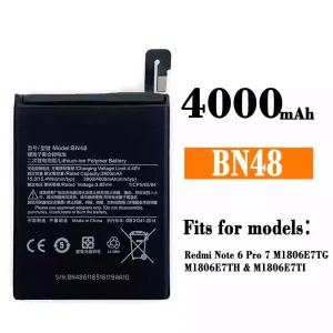 New phone battery BN48 for Xiaomi Redmi Note 6 Pro
