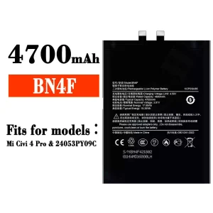 New phone battery BN4F for Xiaomi Mi Civi 4 Pro
