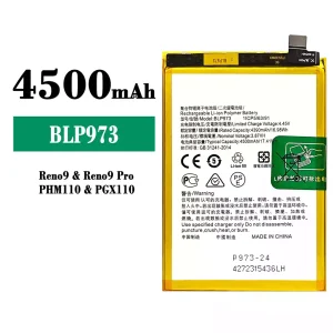 New phone battery BLP973 for OPPO Reno 9/Reno 9 Pro