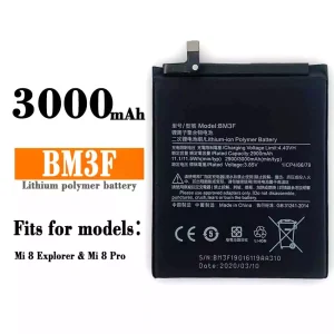 New phone battery BM3F for Xiaomi Mi 8 Explorer / Mi 8 Pro