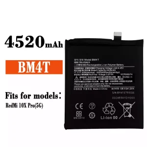 New phone battery BM4T for Xiaomi Redmi 10X Pro