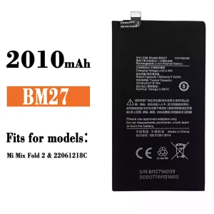 New phone battery BM27 for Xiaomi Mi Mix Fold 2