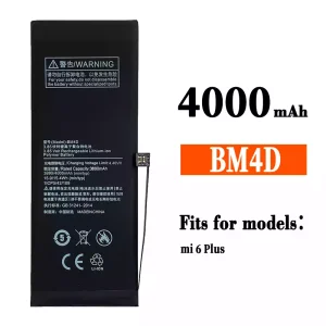 New phone battery BM4D for Xiaomi Mi 6 plus